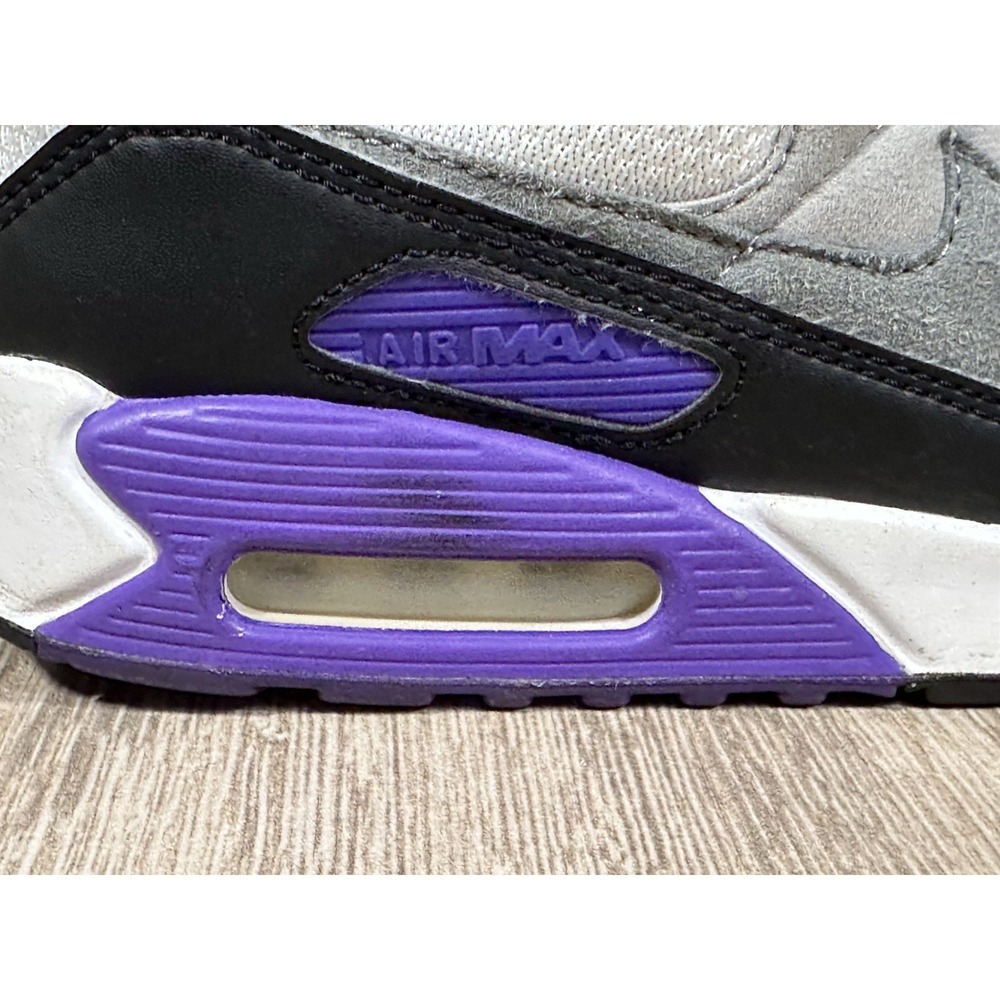 Nike Air Max 90 Hyper Grape Men's Size 8.5 Purple White Running Shoes - Picture 9 of 12